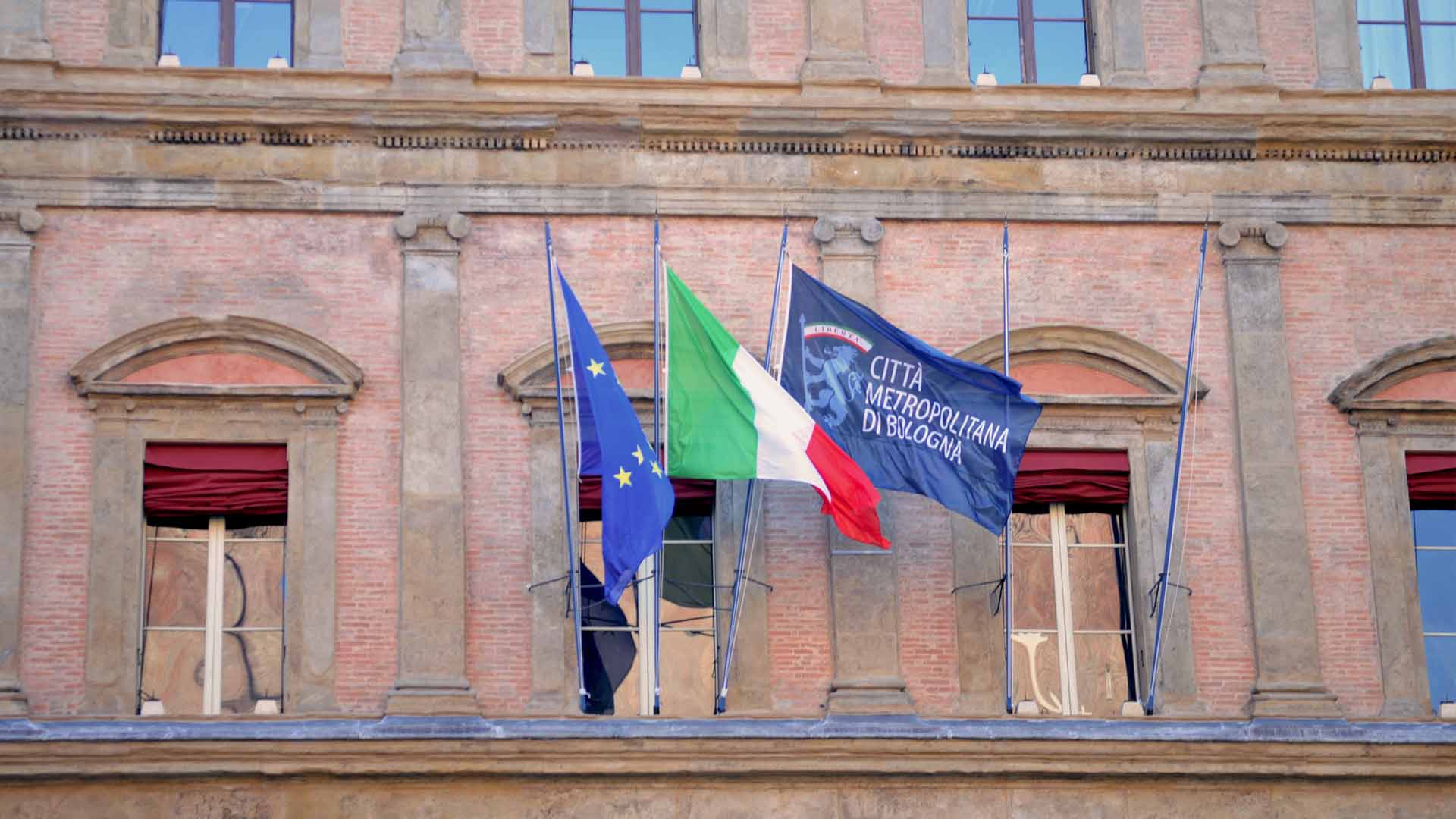 La facciata di Palazzo Malvezzi