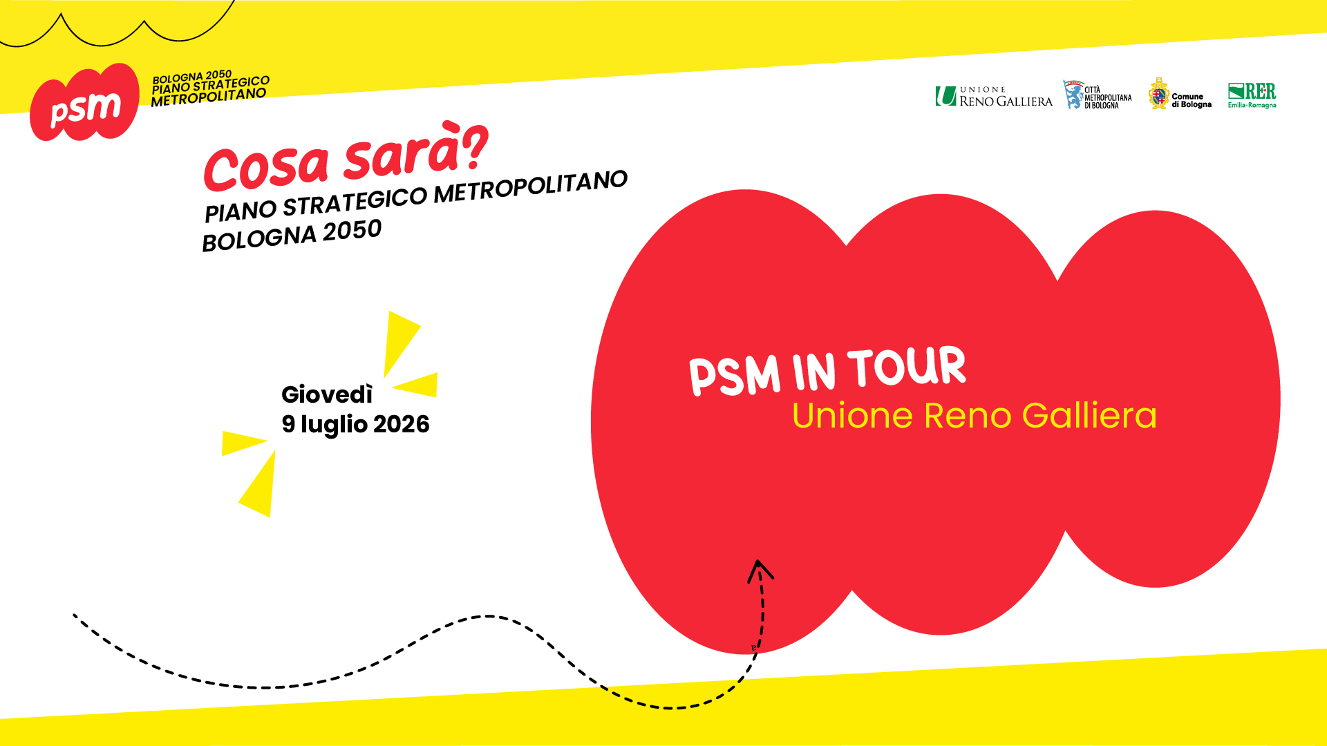 La locandina dell'evento del 9 luglio